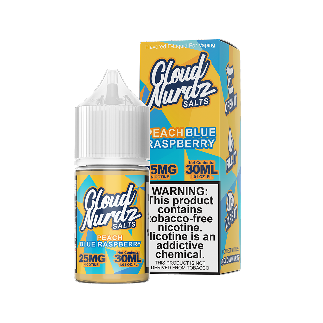 Blue Raspberry Peach - Salt E-Liquid - Cloud Nurdz