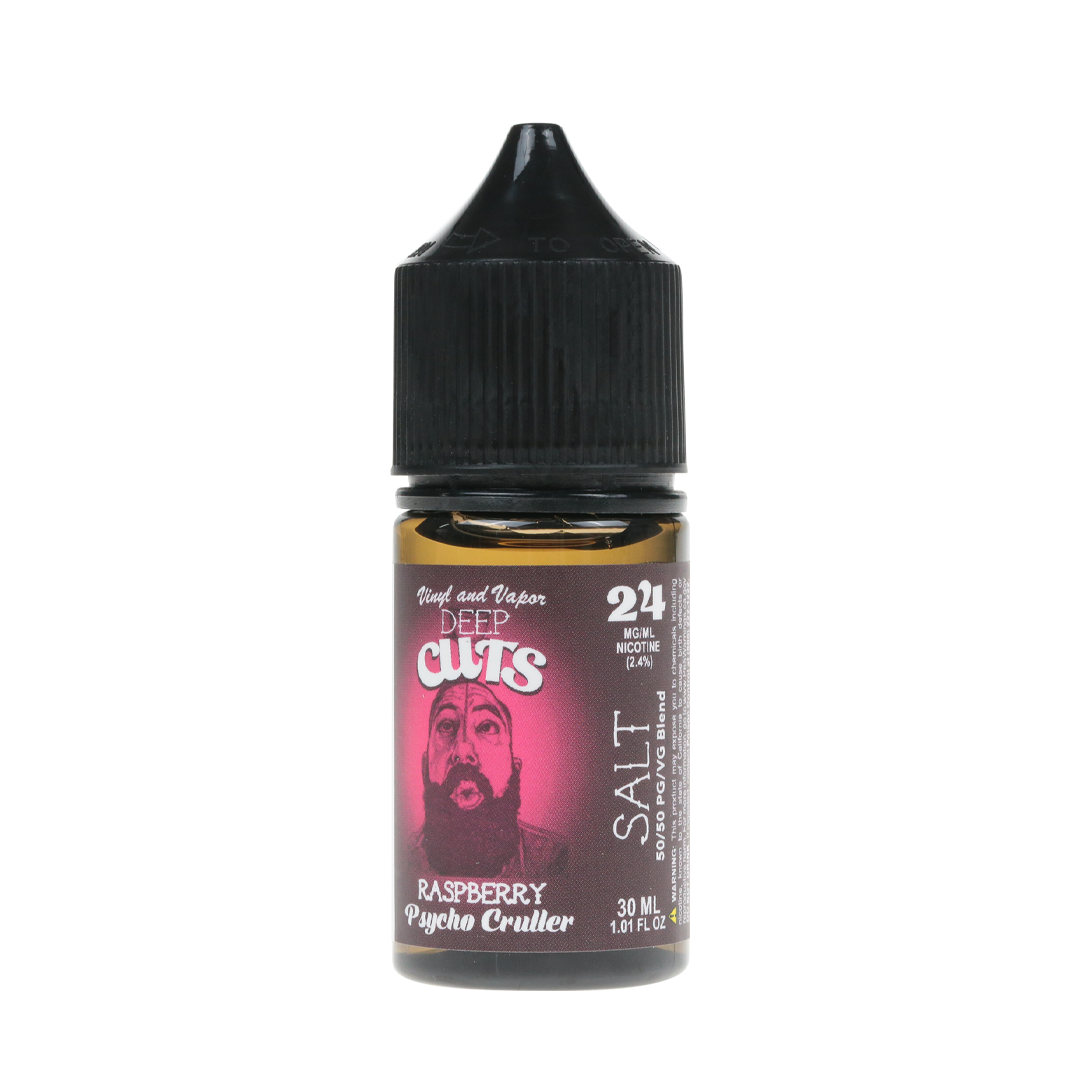 Psycho Cruller Raspberry - Salt E-liquid - Deep Cuts