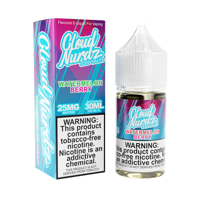 Iced Watermelon Berry - Salt E-liquid - Cloud Nurdz