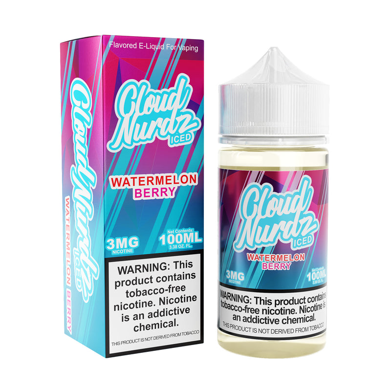 Iced Watermelon Berry - E-liquid -  Cloud Nurdz Iced