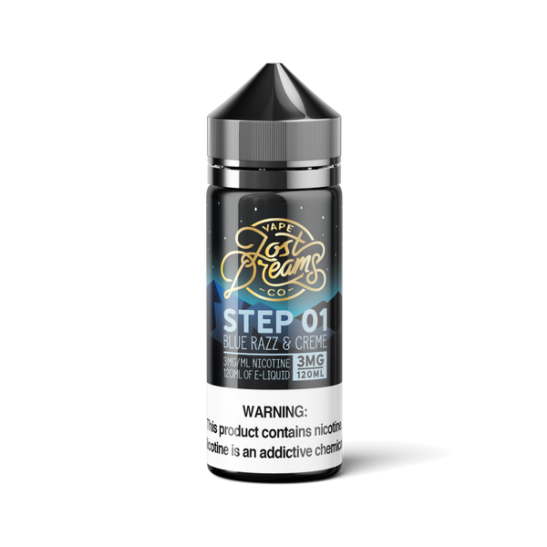 Step 01 - Blue Razz & Cream - Lost Dreams Vape Co.