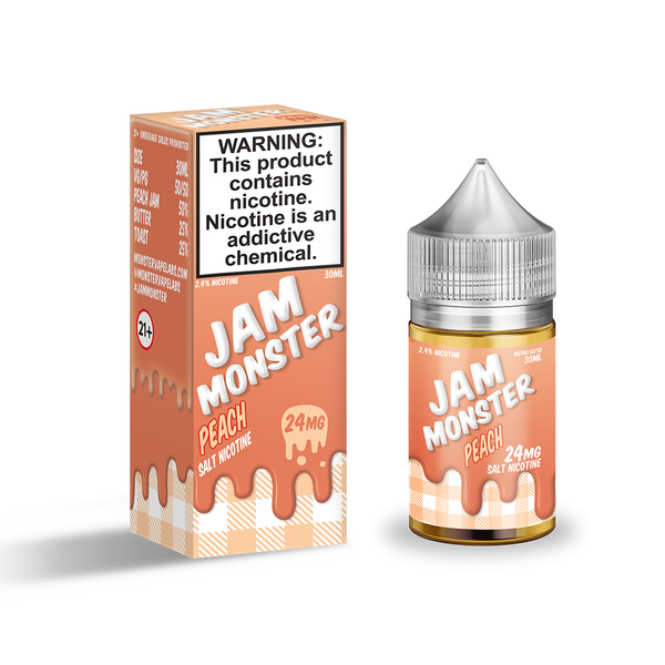 Peach - Salt E-Liquid - Jam Monster