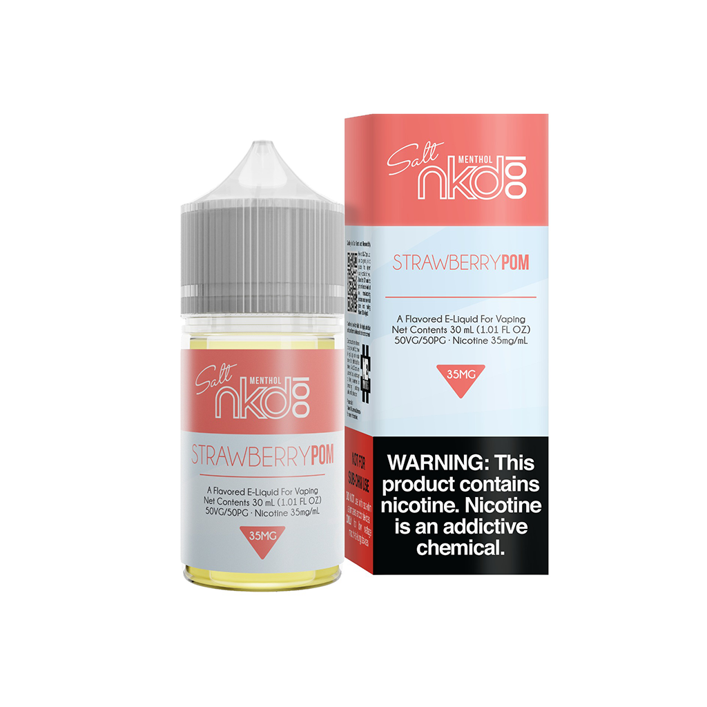 Strawberry Pom - Salt E-Liquid - Naked 100