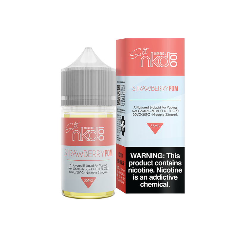 Strawberry Pom - Salt E-Liquid - Naked 100